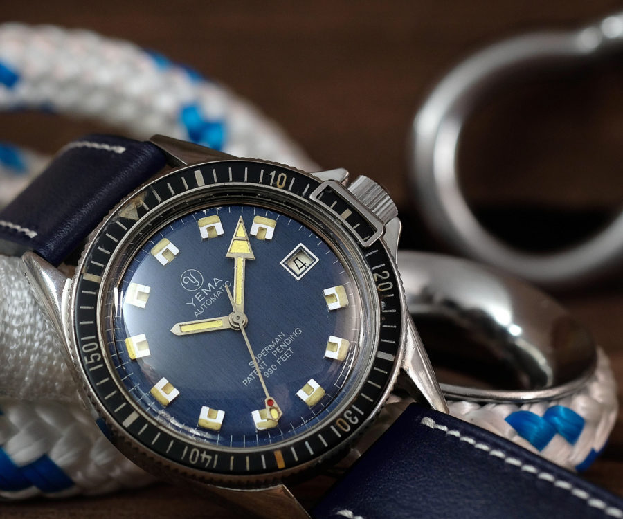 Alternative view of CLASSIC SMOOTH NAVY BLUE (cream stitching)